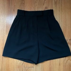 Aritzia high waisted black shorts
